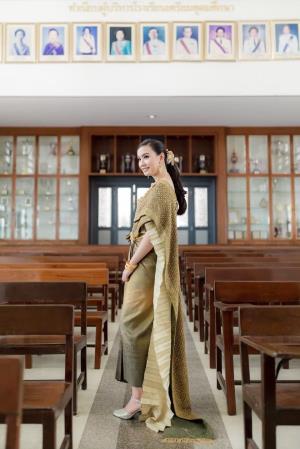 ชุดไทยเจ้าสาว ชุดไทยจักรพรรดิ์ เช่าที่แบมบี้ เวดดิ้ง ห้วยขวาง
